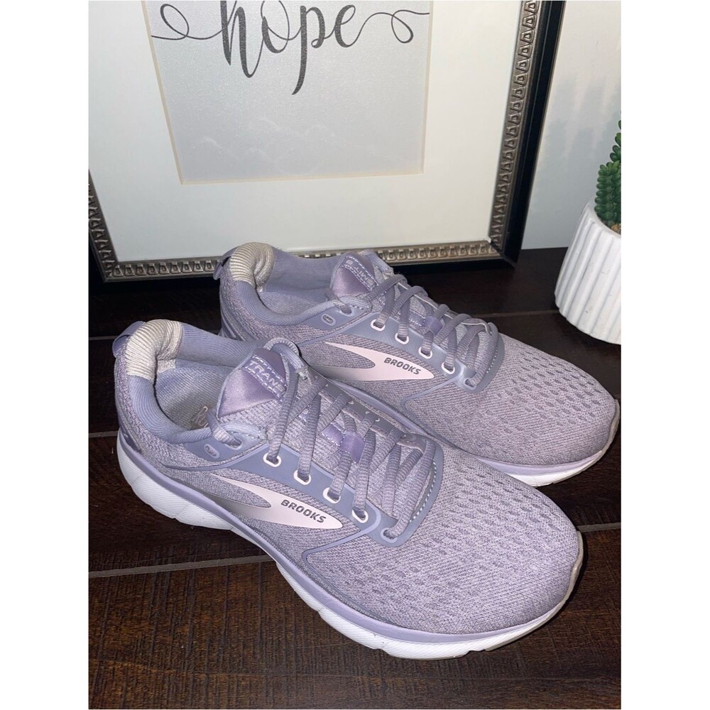 Brooks Transmit 3 Lavender Light Pink Running Sneakers Size 9.5 - Picture 15 of 15